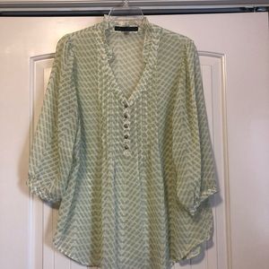 Rose & olive 1X blouse